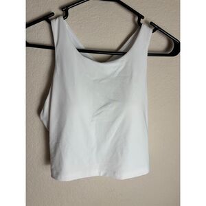 CRZ YOGA Butterluxe Womens Y-Back Racerback Longline Sports Bra Medium 8 10